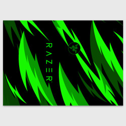Поздравительная открытка Razer green