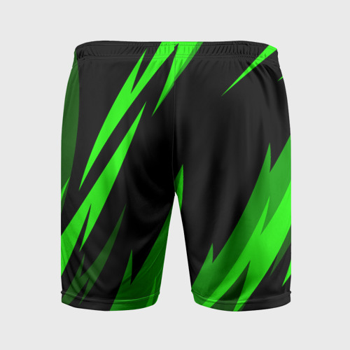 Мужские шорты спортивные Razer green, цвет 3D печать - фото 2