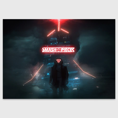 Поздравительная открытка Smash Into Pieces Big Bang Neon man
