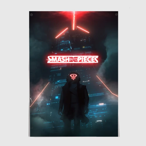 Постер Smash Into Pieces Big Bang Neon man