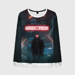Мужской свитшот 3D Smash Into Pieces Big Bang Neon man