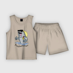 Детская пижама с шортами хлопок Fuerteventura - summer paradise