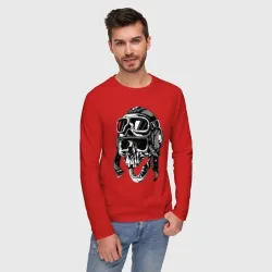Мужской лонгслив хлопок Skull Ridеr - фото 2