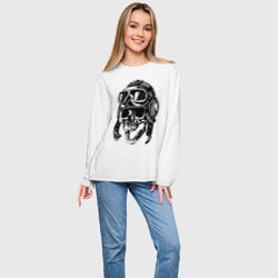 Женский лонгслив oversize хлопок Skull Ridеr - фото 2