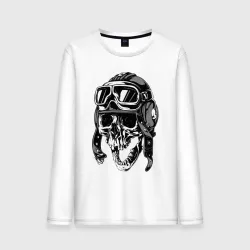 Мужской лонгслив хлопок Skull Ridеr