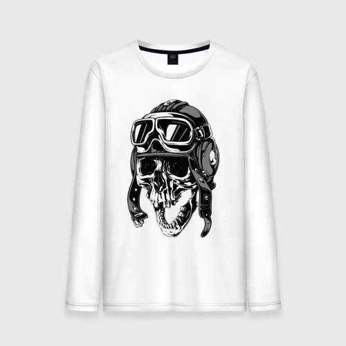 Мужской лонгслив хлопок Skull Ridеr