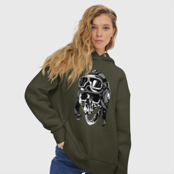 Женское худи Oversize хлопок Skull Ridеr - фото 2