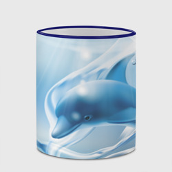 Кружка с полной запечаткой Дельфин в лазурном океане - фото 2