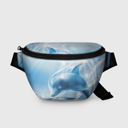 Поясная сумка 3D Дельфин в лазурном океане