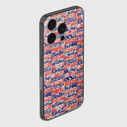 Чехол для iPhone 16 Pro силиконовый с защитой камеры СССР хроника паттерн - фото 2