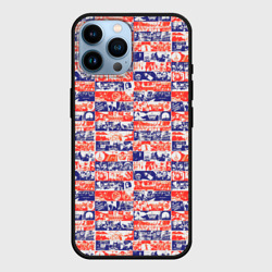 Чехол для iPhone 14 Pro Max СССР хроника паттерн