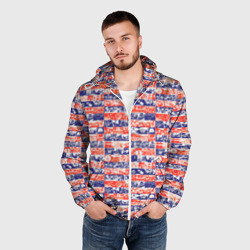 Мужская ветровка 3D СССР хроника паттерн - фото 2