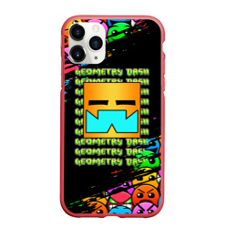 Чехол для iPhone 11 Pro Max матовый Geometry Dash classic levels