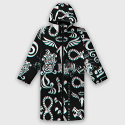 Дождевик унисекс 3D Токийские мстители глитч, glitch