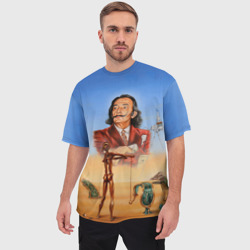 Мужская футболка oversize 3D Сальвадора Дали/Паттерн - фото 2