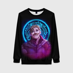 Женский свитшот 3D Эсканор 7 смертных грехов неон