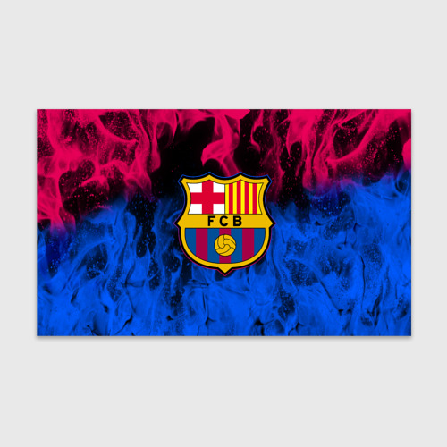 Бумага для упаковки 3D Barcelona neon fire sport logo
