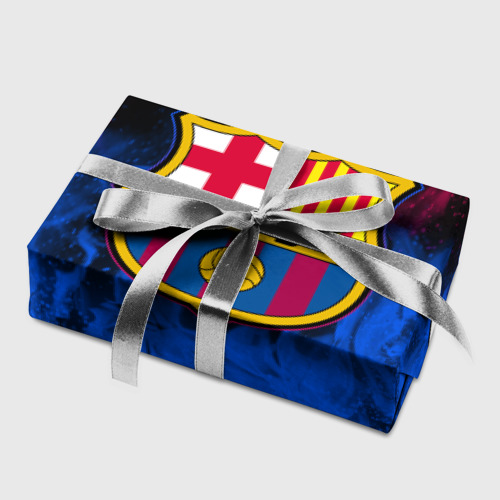 Бумага для упаковки 3D Barcelona neon fire sport logo - фото 5
