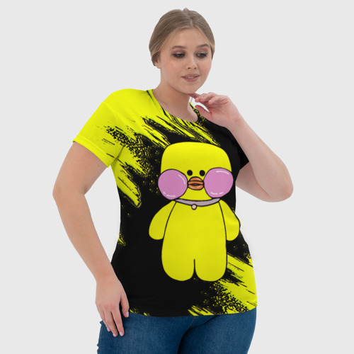 Женская футболка 3D Утя гиалуроновая уточка утенок Лалафанфан, цвет 3D печать - фото 6