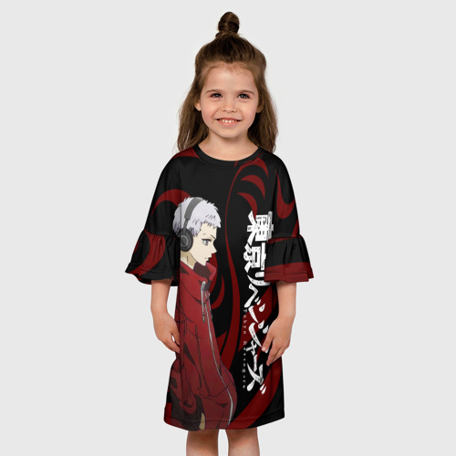Детское платье 3D с принтом ТАКАШИ МИЦУЯ | ТОСВА, вид сбоку #3