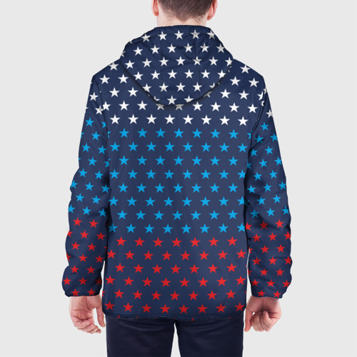 Мужская куртка 3D Флаг в звездах, цвет 3D печать - фото 5