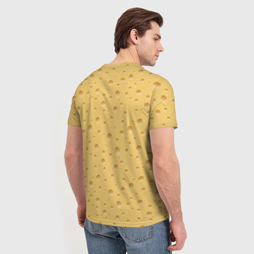 Мужская футболка 3D Сыр - (Cheese), цвет 3D печать - фото 4