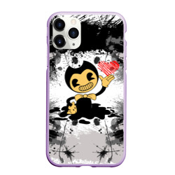 Чехол для iPhone 11 Pro Max матовый Bendy love Бенди с сердцем