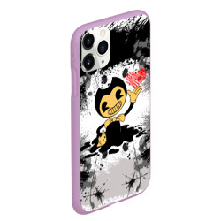 Чехол для iPhone 11 Pro Max матовый Bendy love Бенди с сердцем - фото 2