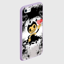 Чехол для iPhone 5/5S матовый Bendy love Бенди с сердцем - фото 2