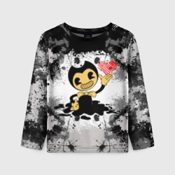 Детский лонгслив 3D Bendy love Бенди с сердцем