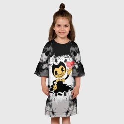 Детское платье 3D Bendy love Бенди с сердцем - фото 2
