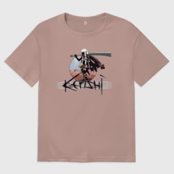 Женская футболка хлопок Oversize Кенши Самурай