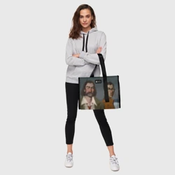 Сумка-шоппер 3D Дюбуа и Куцураги маслом - фото 2