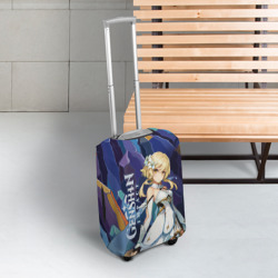Чехол для чемодана 3D Люмин путешественница из Genshin Impact - фото 2