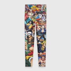 Леггинсы 3D Все Герои аниме Ван Пис all Heroes One piece