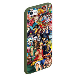 Чехол для iPhone 5/5S матовый Все Герои аниме Ван Пис all Heroes One piece - фото 2