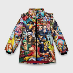 Зимняя куртка для девочек 3D Все Герои аниме Ван Пис all Heroes One piece