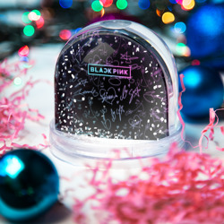 Игрушка Снежный шар Neon Blackpink автографы - фото 2