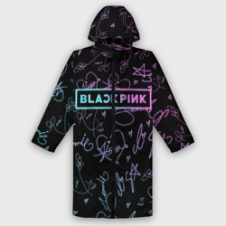 Женский дождевик 3D Neon Blackpink автографы