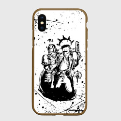 Чехол для iPhone XS Max матовый Darkest dungeon knight & bandit