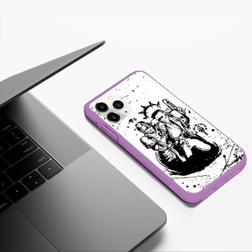Чехол для iPhone 11 Pro Max матовый Darkest dungeon knight & bandit, цвет фиолетовый - фото 5