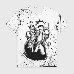 Мужская футболка 3D Darkest dungeon knight & bandit