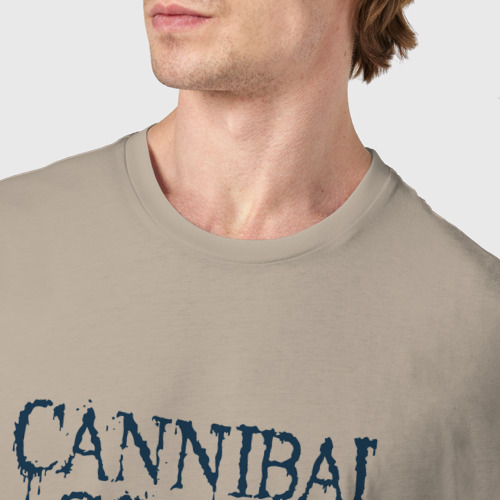 Мужская футболка хлопок Cannibal Corpse Happy New Year, цвет миндальный - фото 6