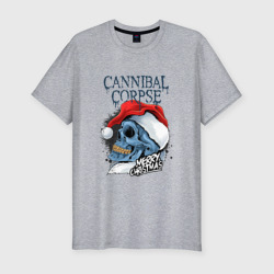 Мужская футболка хлопок Slim Cannibal Corpse Happy New Year