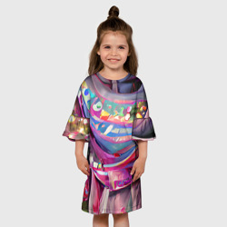 Детское платье 3D Новогодний конфетти - фото 2