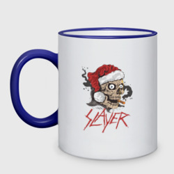 Кружка двухцветная Slayer skull Santa