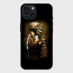 Чехол силиконовый для Apple iPhone 15 матовый Dead space Айзек