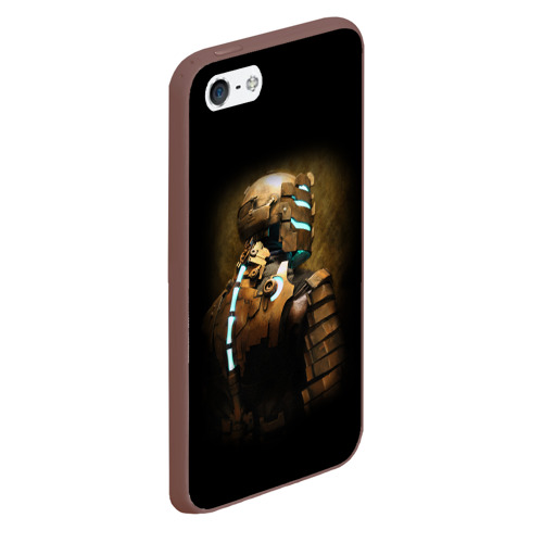 Чехол для iPhone 5/5S матовый Dead space Айзек, цвет коричневый - фото 3