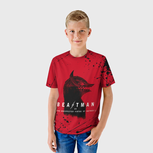 Детская футболка 3D с принтом BEASTMAN BERSERK / БЕРСЕРК, ПРОКЛЯТИЕ, фото на моделе #1