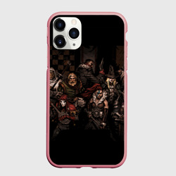 Чехол для iPhone 11 Pro Max матовый Darkest dungeon all Heroes game